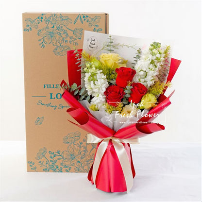 Mariana| Fresh Flower Bouquet| Same Day Delivery Ipoh Taiping