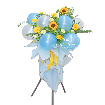 Mason| Grand Opening Flower Stand with Balloon| Same Day Delivery