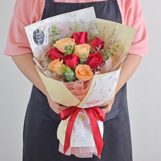 Megan| Rose Fresh Flower Bouquet| Fresh Flower Delivery