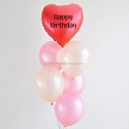 Metallic Heart Balloon Bunch| Balloon Delivery| Surprise Gift Delivery