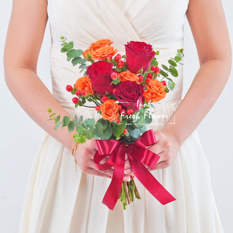 Mia Bridesmaid Bouquet| Flower Bouquet For Wedding & ROM