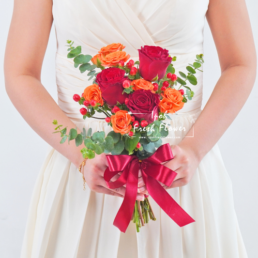 Mia Bridesmaid Bouquet| Flower Bouquet For Wedding & ROM