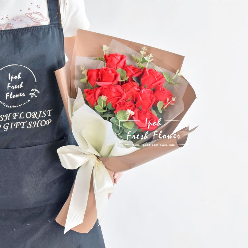 My Love| Red Soap Flowers Bouquet| Same Day Delivery Ipoh