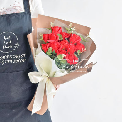 My Love| Red Soap Flowers Bouquet| Same Day Delivery Ipoh