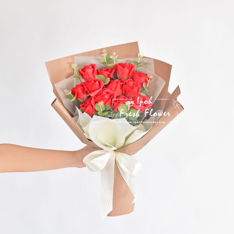 My Love| Red Soap Flowers Bouquet| Same Day Delivery Ipoh