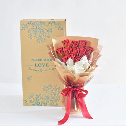 My Valentine| Soap Flower Bouquet Delivery