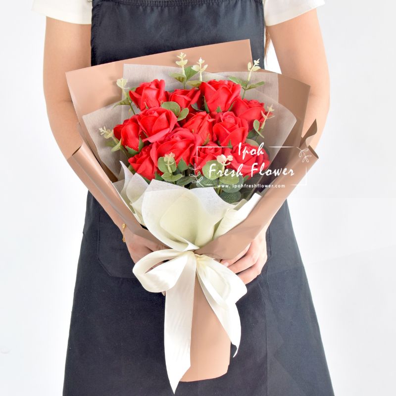 My Love| Red Soap Flowers Bouquet| Same Day Delivery Ipoh