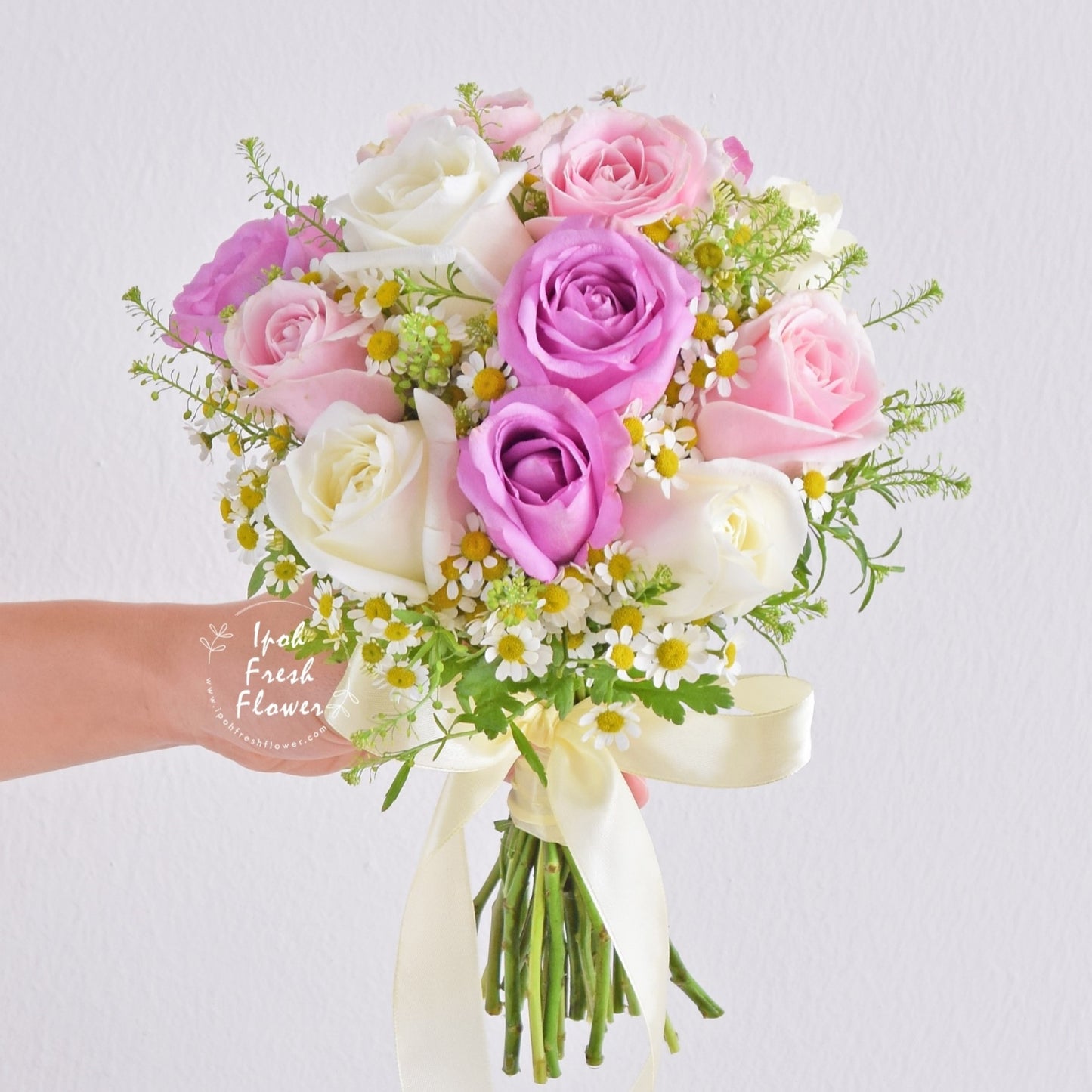 Nobel Bridal Bouquet| Personalized wedding & ROM flowers – Ipoh Fresh ...