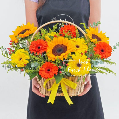 Passionate| Fresh Flower Basket