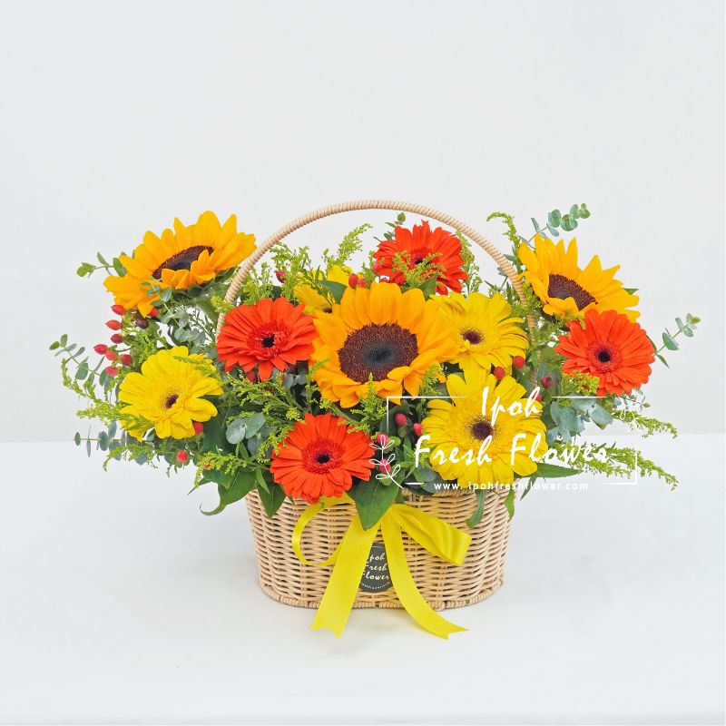 Passionate| Fresh Flower Basket