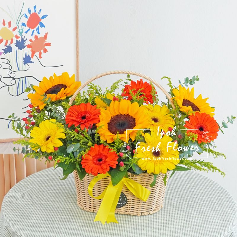 Passionate| Fresh Flower Basket
