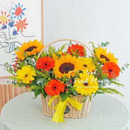 Passionate| Fresh Flower Basket