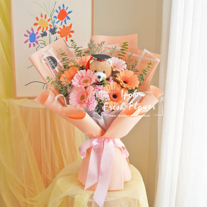 Pastel Grad| Graduation Bouquet| Graduation Gift Delivery Ipoh