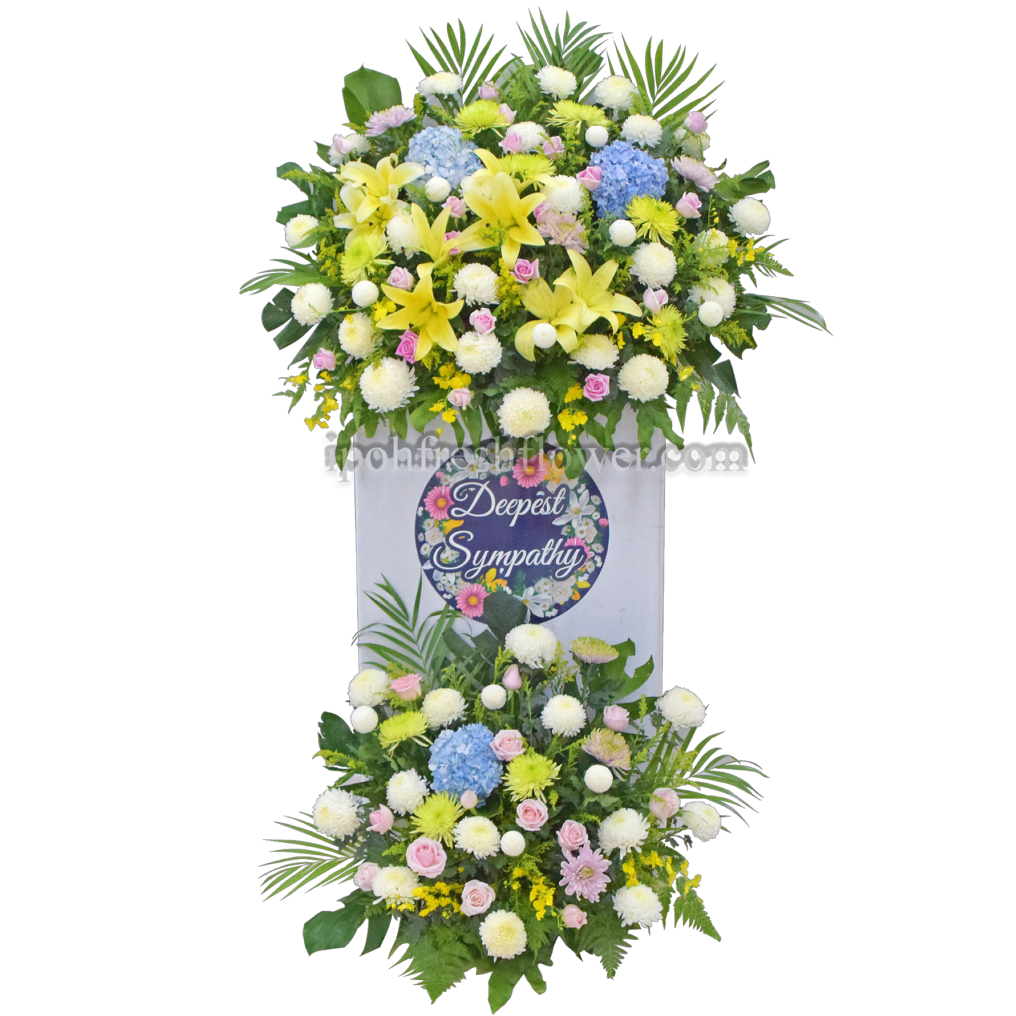 Peace Everlasting Wreath| Condolence Flower Stand