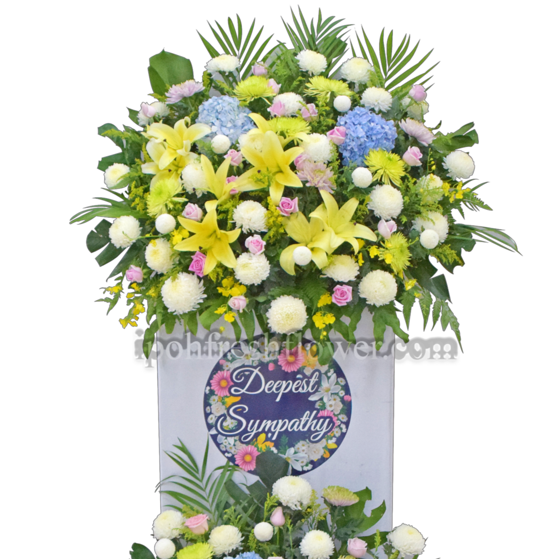 Peace Everlasting Wreath| Condolence Flower Stand