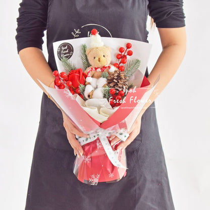 Petite Christ Soap Flower| Christmas Flower Bouquet| Same Day Delivery