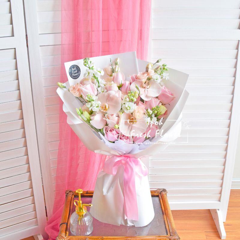 Pink Desire| Fresh Flower Bouquet| Same Day Delivery Ipoh Taiping