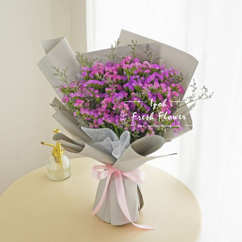 Pink Statice Bouquet| Dried Flower Bouquet Delivery