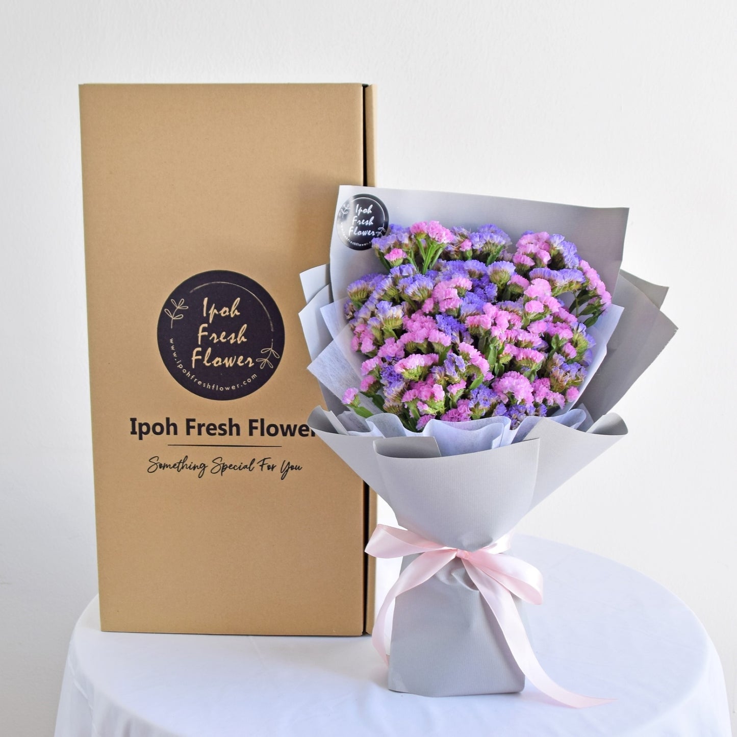 Pink Statice Bouquet| Dried Flower Bouquet Delivery