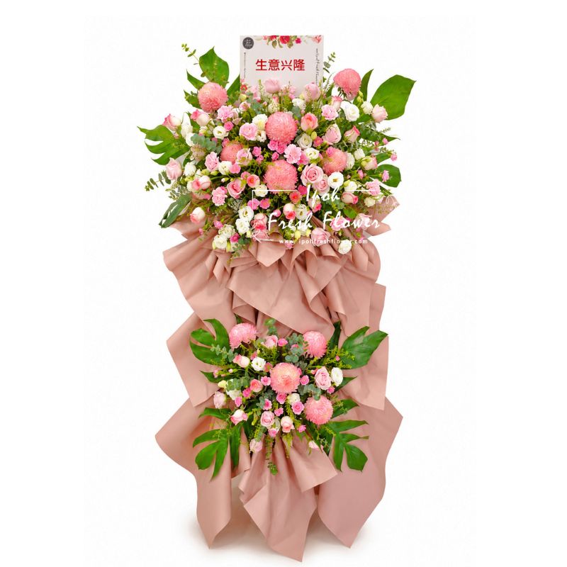 Pinky Stand| Fresh Flower Grand Opening Stand| Same Day Delivery Ipoh