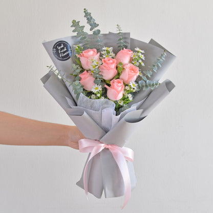 Pretty Pink| Pink Roses Bouquet| Fresh Flower Delivery