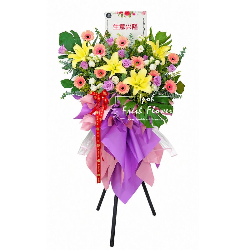 Prosperity Wishes| Oening Fresh Flower Stand| Same Day Delivery Ipoh