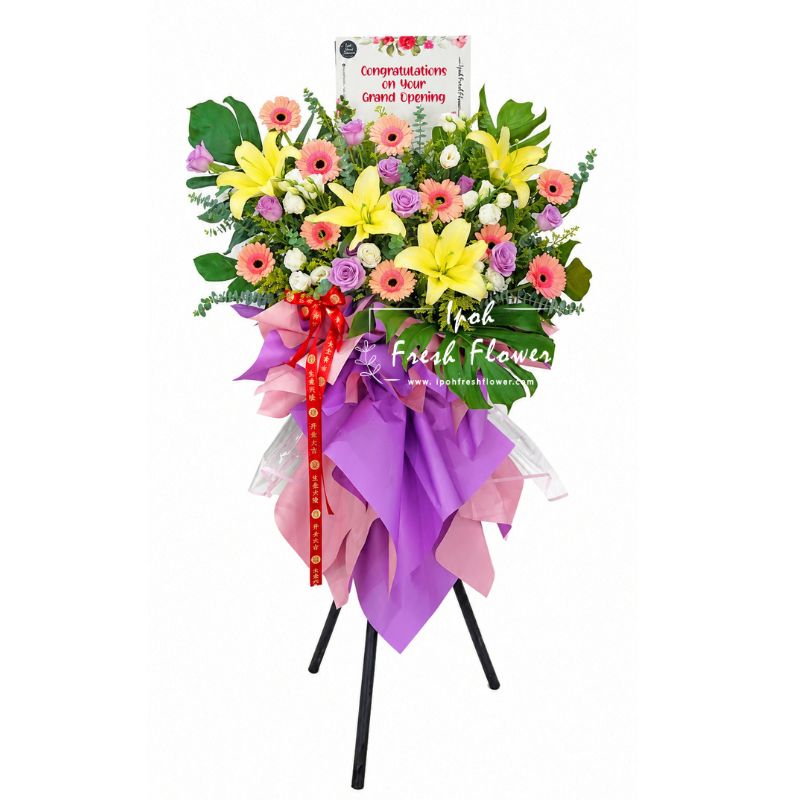 Prosperity Wishes| Oening Fresh Flower Stand| Same Day Delivery Ipoh