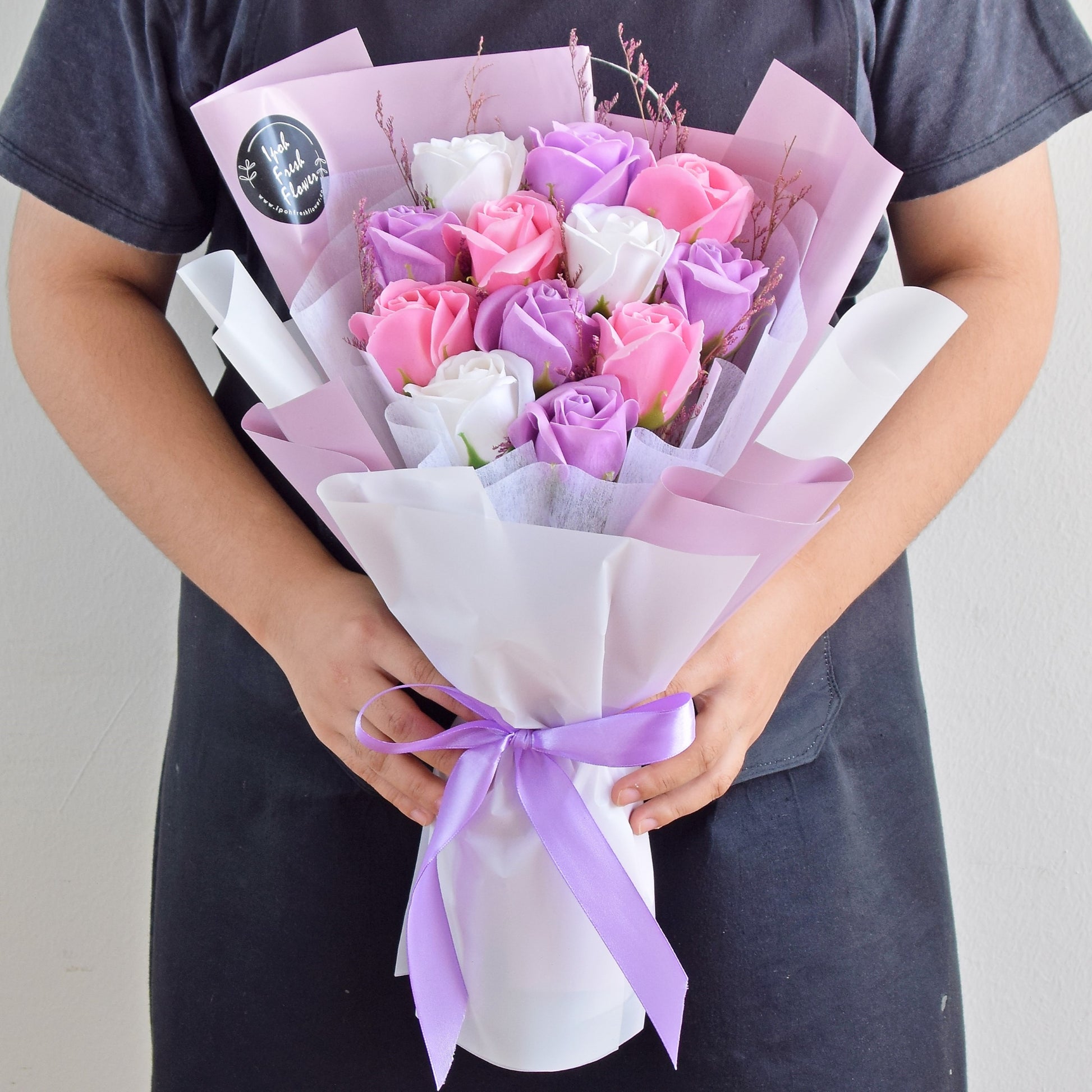 Purple Cartier| Soap Flower Bouquet| Same Day Free Delivery