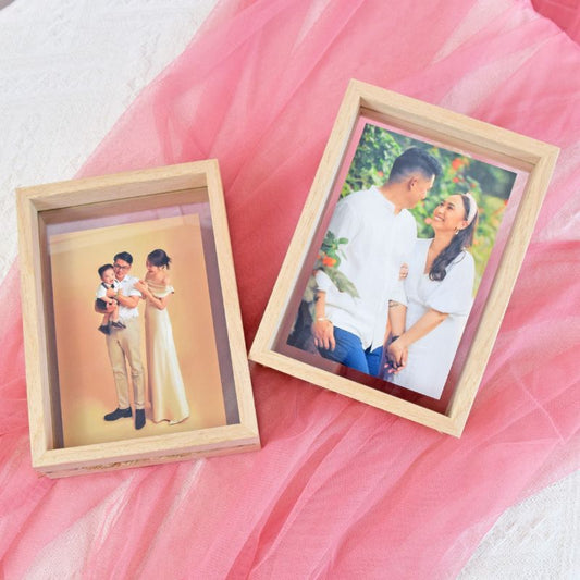 R4 Photo With Wooden Frame| Fresh Flower And Gifts| Same Day Delivery Ipoh Taiping