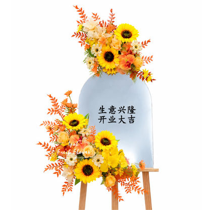 Radiant Success Artificial Flowers Mirror Stand | Same day Delivery Ipoh