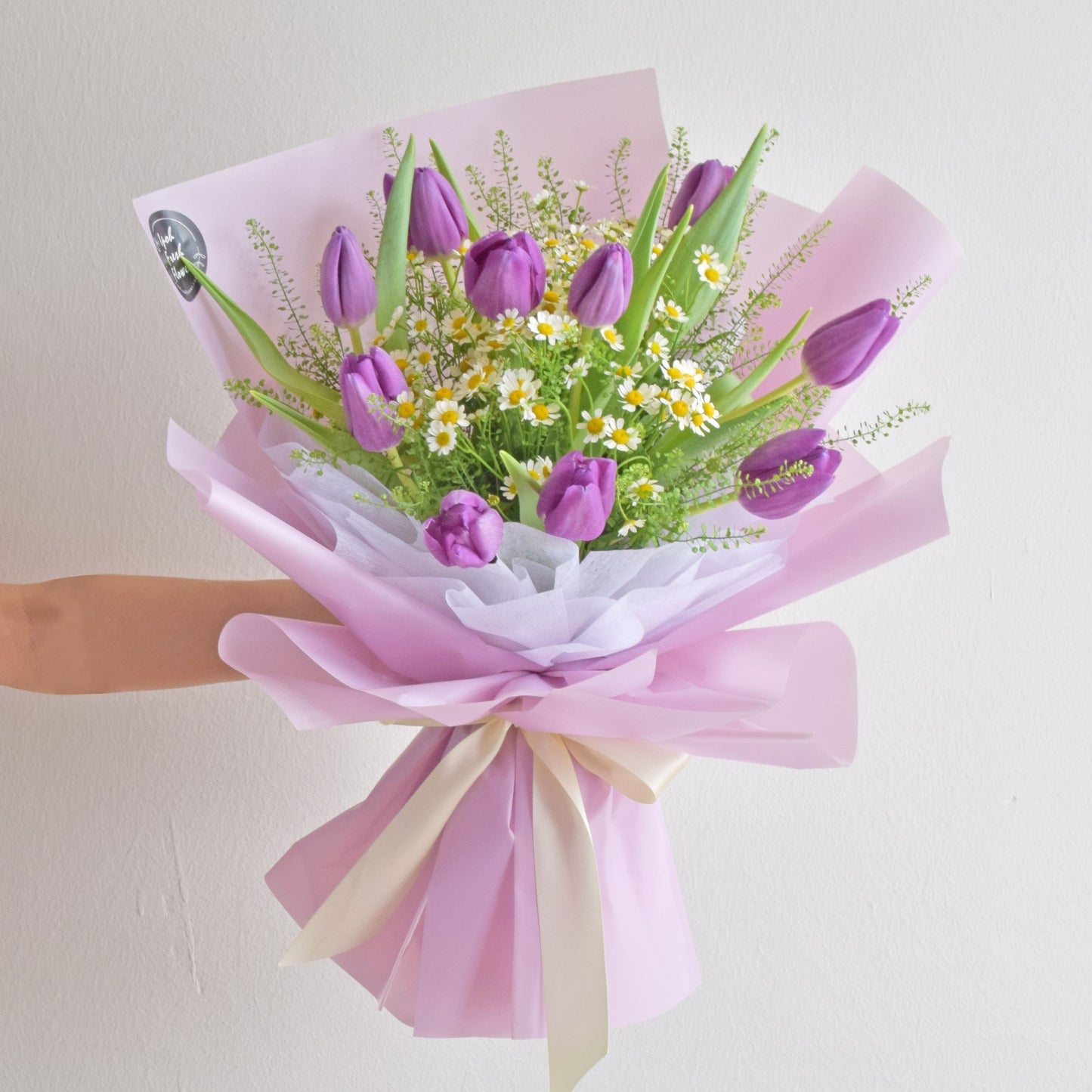 Regina Purple Tulip Bouquet| Fresh Flower Bouquet Delivery