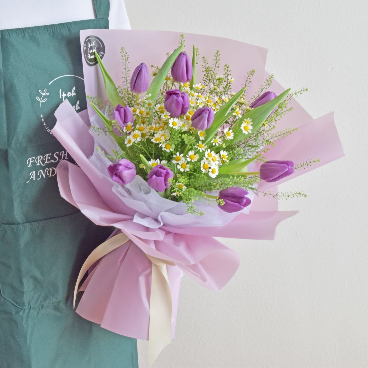  Purple Tulip Bouquet| Fresh Flower Bouquet Delivery