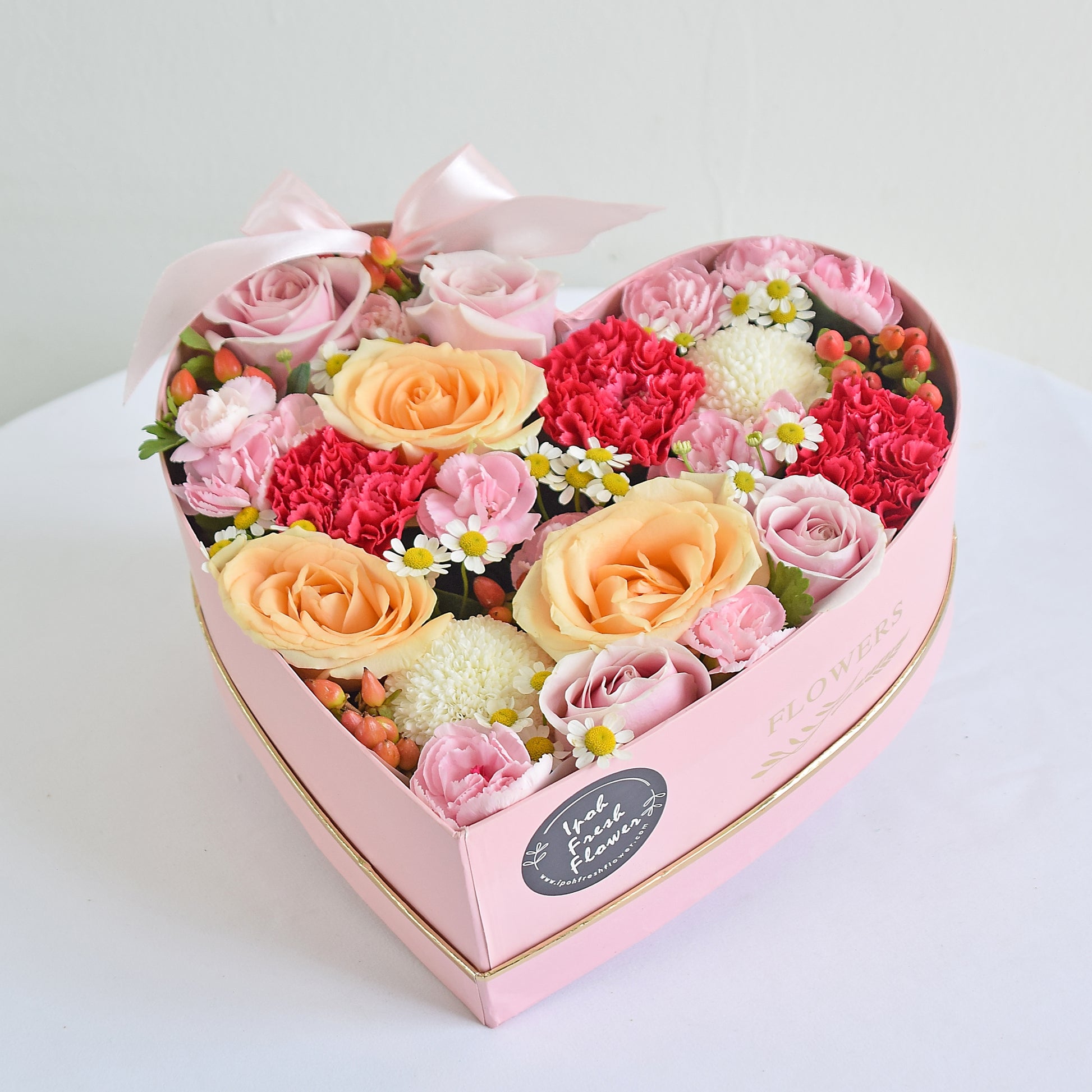 Romantic Heart Gift Box |Chinese Valentine's Qixi Flowers Delivery