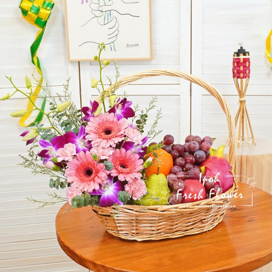Seri Aidilfitri Fruit Basket| Raya Fruit Basket & Hamper Delivery| Same Day Delivery
