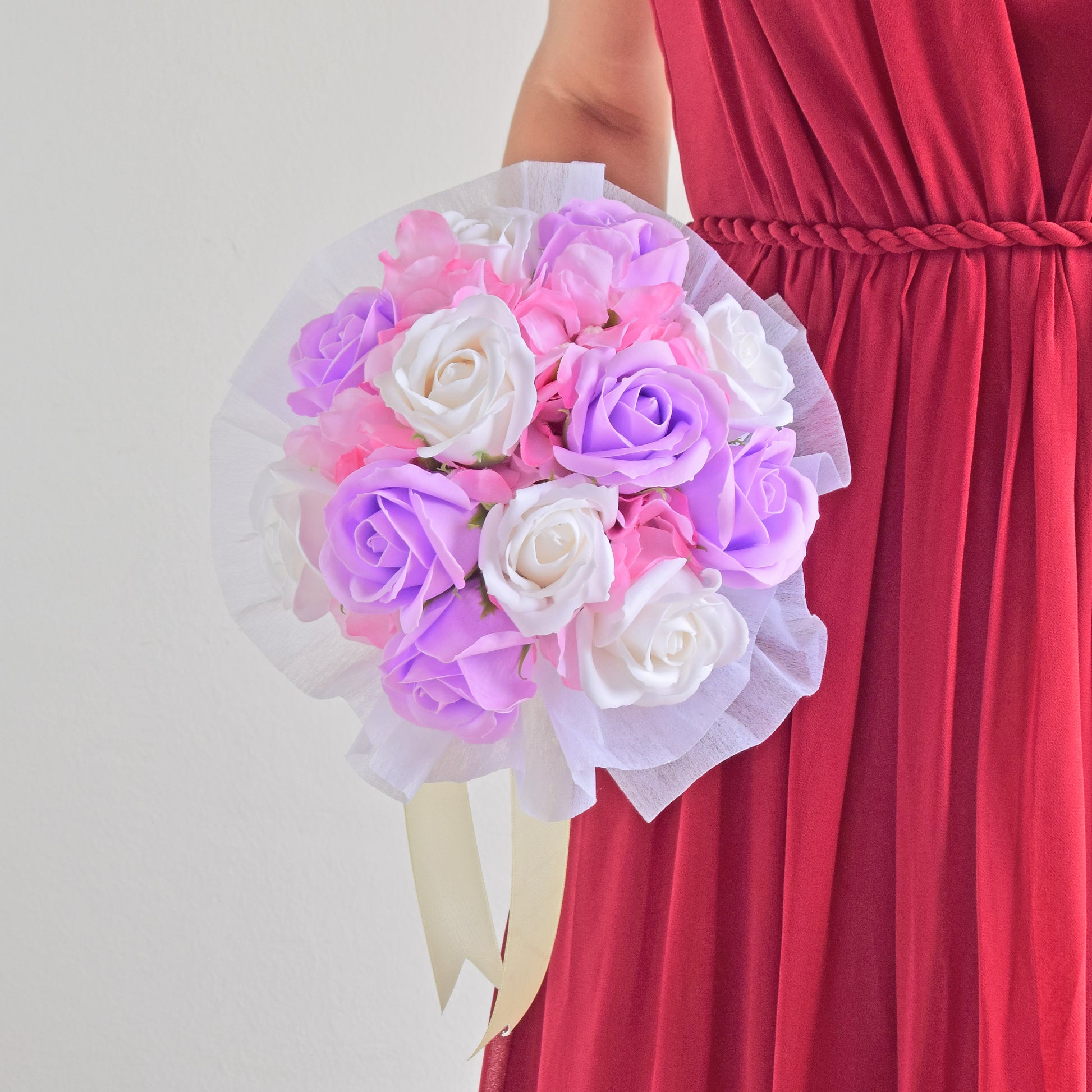 Shannon Soap Flowers Bridal Bouquet| Flower Bouquet For Wedding & ROM
