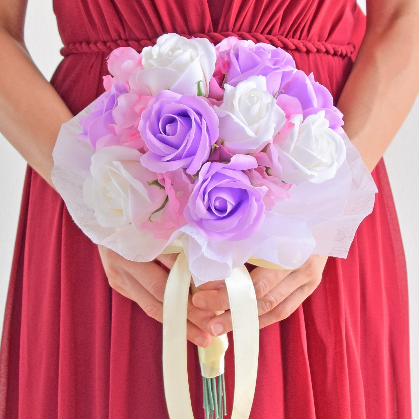 Shannon Soap Flowers Bridal Bouquet| Flower Bouquet For Wedding & ROM