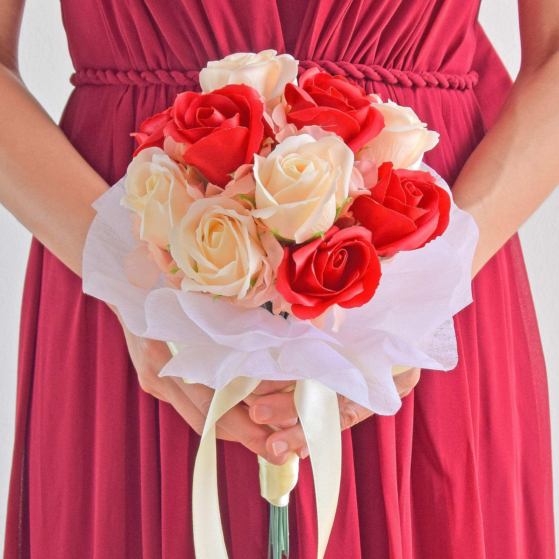 Shannon Soap Flowers Bridal Bouquet| Flower Bouquet For Wedding & ROM