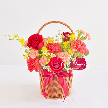 Shreya| Fresh Flower Basket| Same Day Delivery Ipoh
