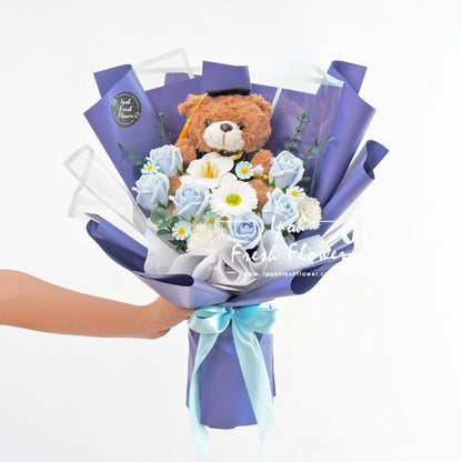 Smart Grad Soap Flowers| Graduation Bouquet| Graduation Gift Delivery
