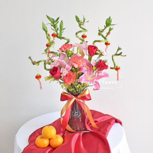 Spring Festival Vase Arrangement| CNY Flower Vase|  Same Day Delivery Ipoh