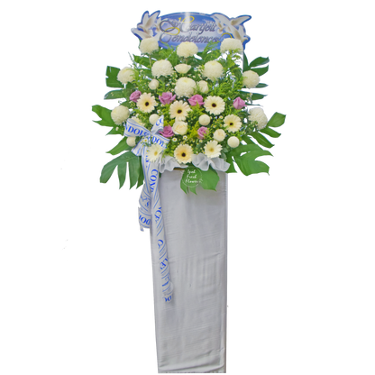 Condolence Wreaths & Funeral Flower Stand B6| Free Delivery