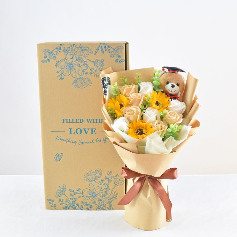 Sunshine Success Soap Flowers| Graduation Bouquet| Graduation Gift Delivery