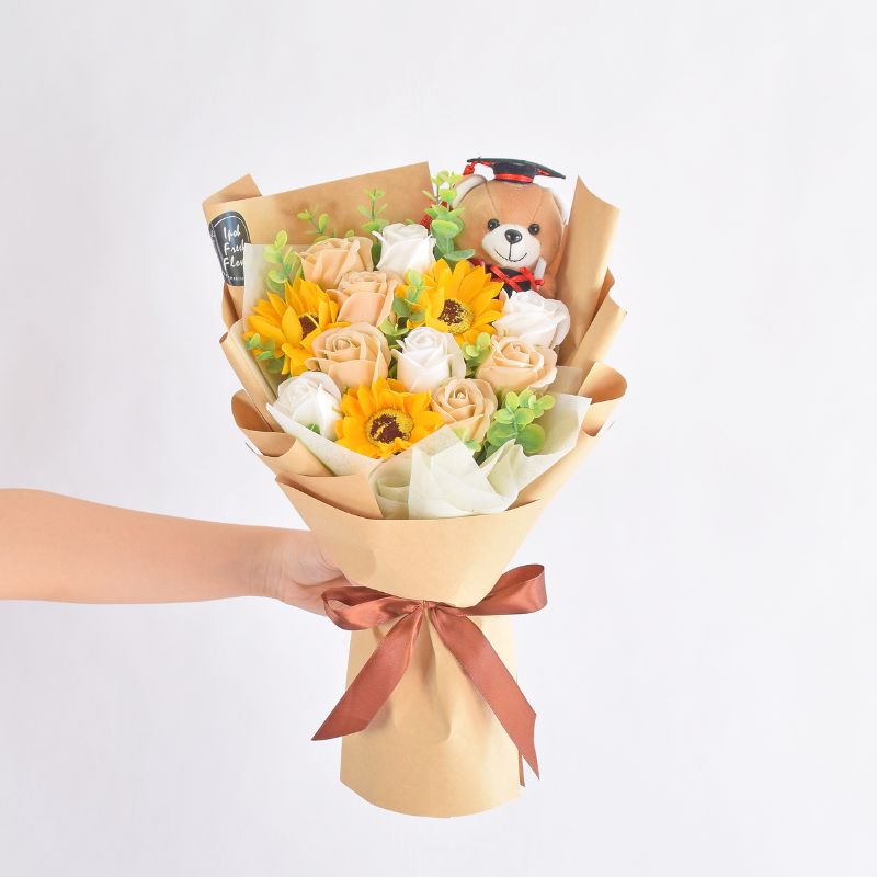 Sunshine Success Soap Flowers| Graduation Bouquet| Graduation Gift Delivery