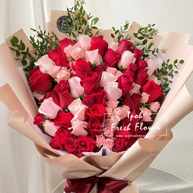 Swan- 50 Roses Bouquet| Premium Fresh Flowers Delivery