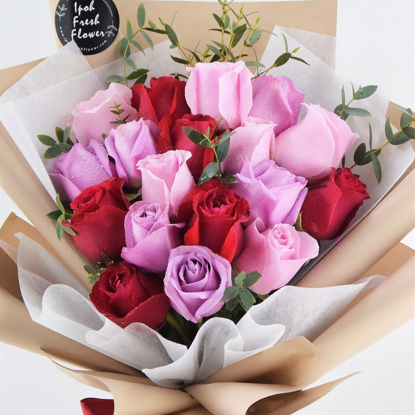 Venessa| Pastel Fresh Flower Roses Bouquet| Fresh Flower Delivery