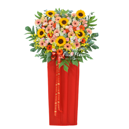 Victory| Congratulation Fresh Flower Opening Stand| Free Delivery