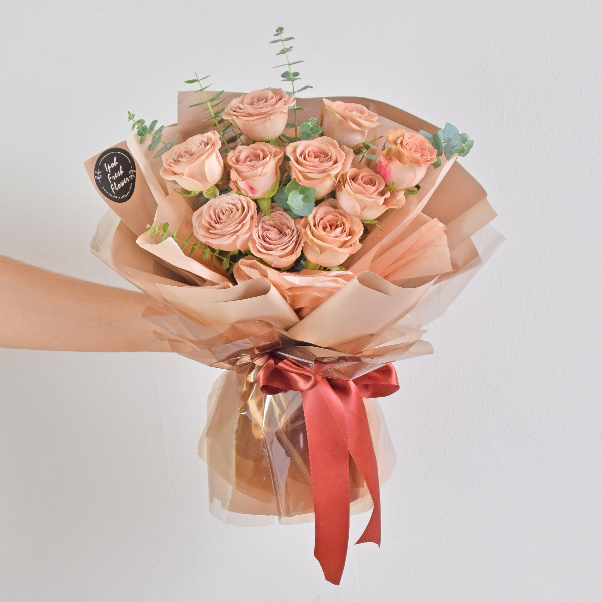 Vintage Cappuccino Rose| Fresh Flower Bouquet| Same Day Delivery – Ipoh ...
