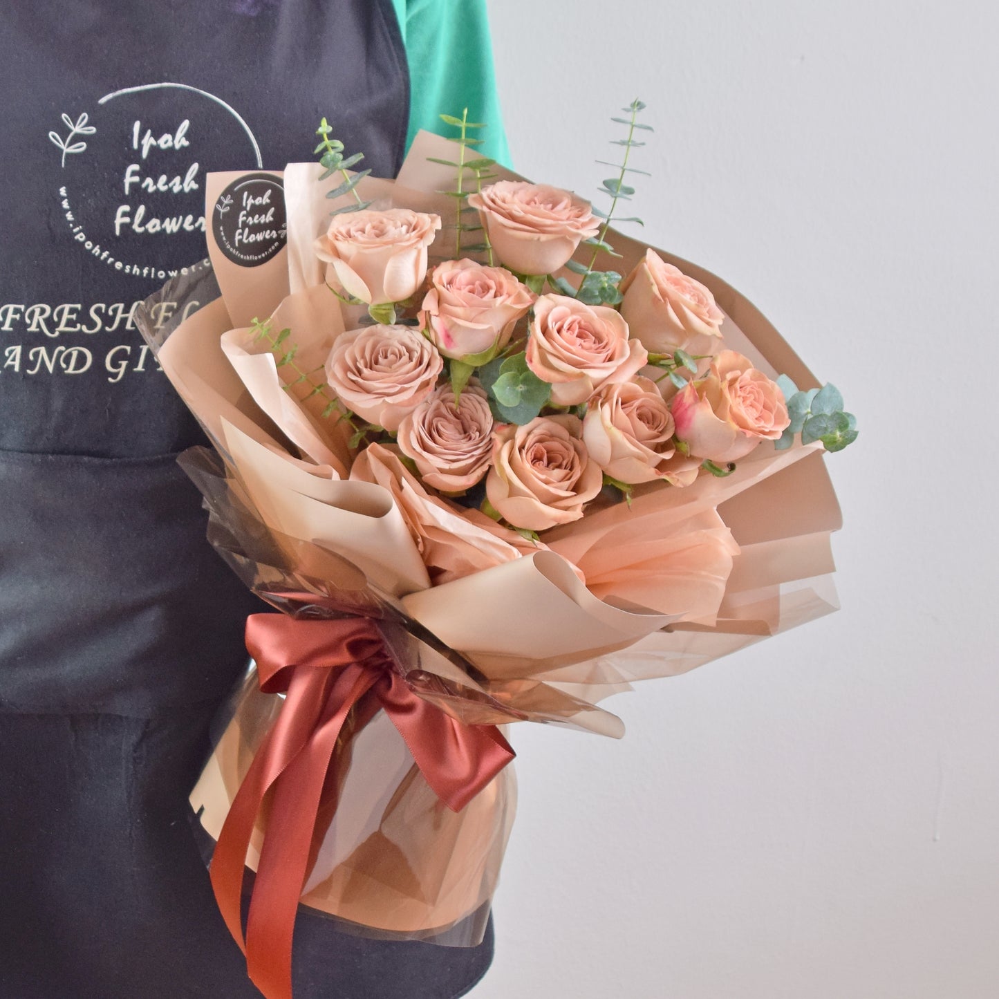 Vintage Cappuccino Rose| Valentine Fresh Flower Bouquet| Same Day Delivery