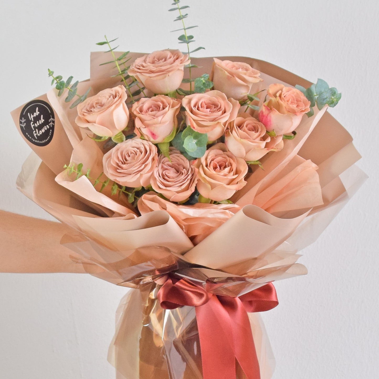 Vintage Cappuccino Rose| Valentine Fresh Flower Bouquet| Same Day Delivery