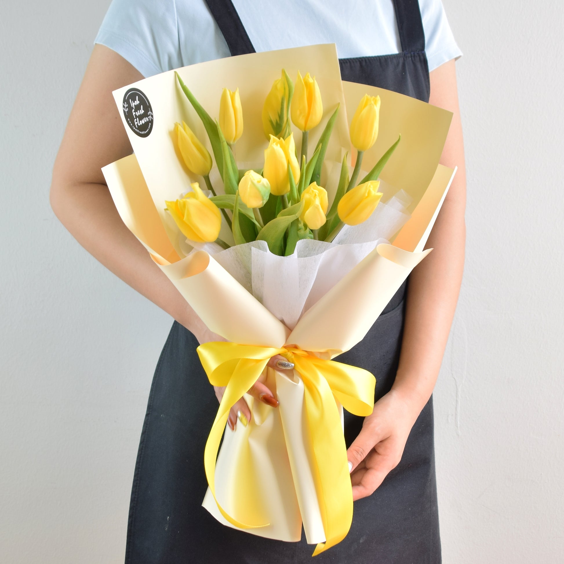 Yokohama Yellow Tulip Bouquet| Fresh Flower Bouquet Delivery